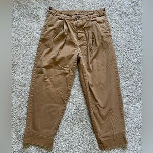 ASOS Men’s Burnt Orange Utility Cargo Casual Pants Size 32 Pockets Pleated
